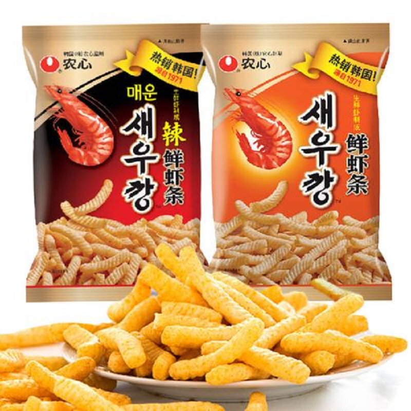 苏宁超市自营 农心 鲜虾条 40g/袋