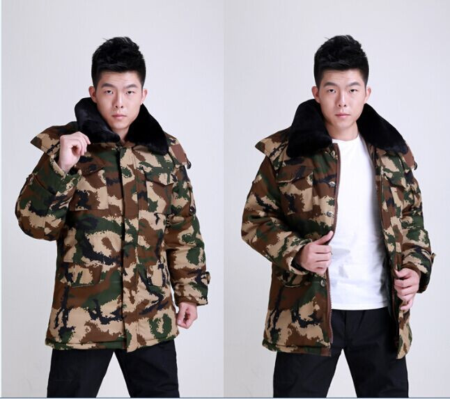 07式荒漠迷彩大衣丛林迷彩作训大衣林地迷彩作训服耐寒大衣荒漠迷彩
