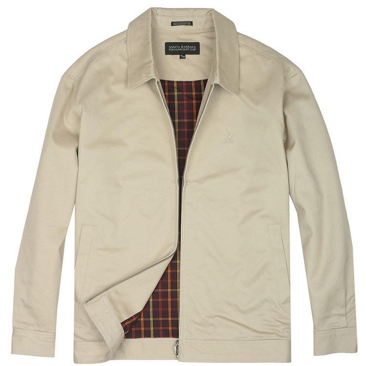 sbpolo圣大保罗夹克男装翻领纯棉宽松休闲大码外套pw09wj001