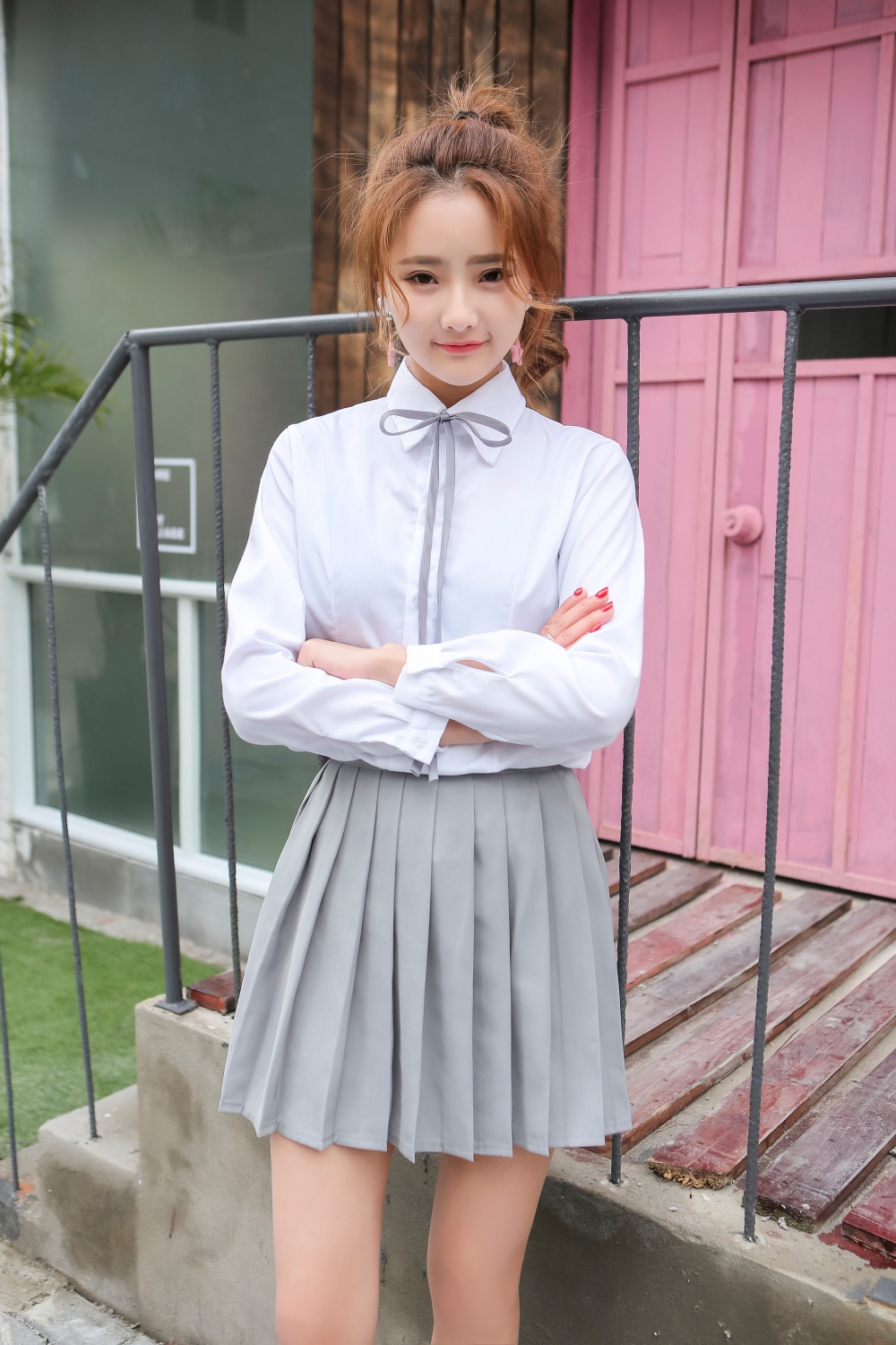 mtiny英伦班服水手服日系校服jk制服棉男女衬衫学生学院风套装短裙