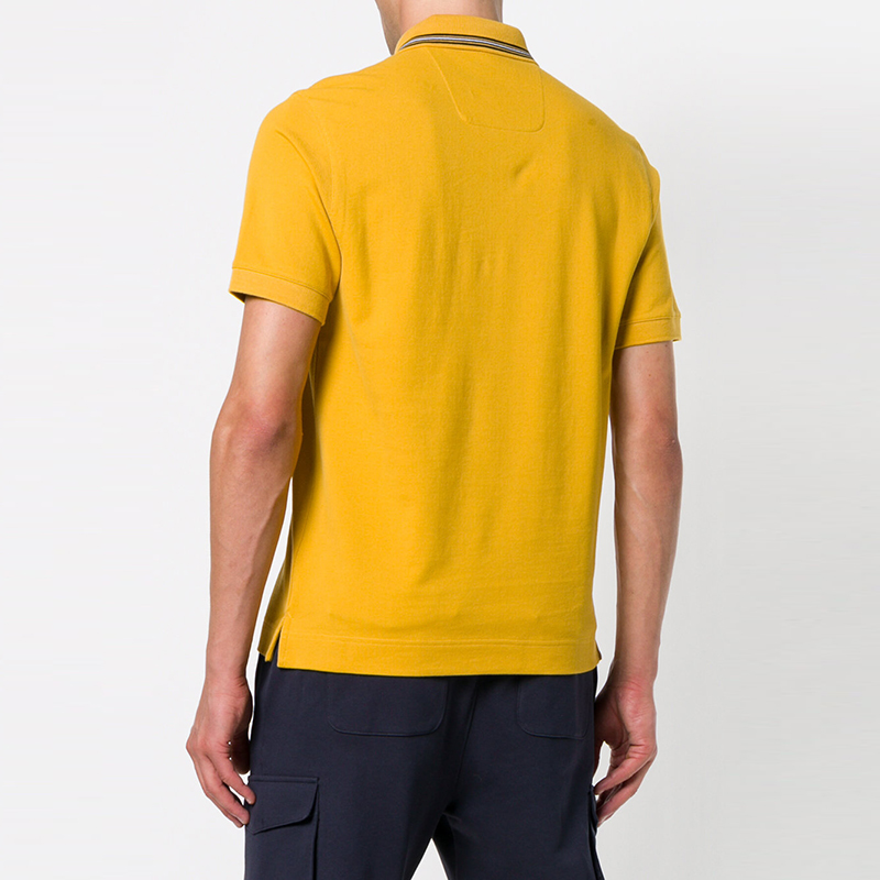 zzegna 杰尼亚男士polo衫 18年春夏polo衫新品 夏季 青年男士黄色棉质