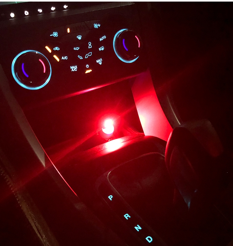 闪电客汽车led氛围灯车载usb装饰灯免改装声控节奏灯触摸变色七彩