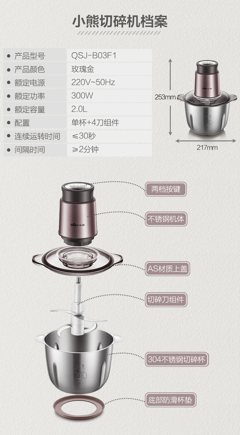 小熊切碎机说明书,小熊切碎机使用说明书(第11页)_大山谷图库
