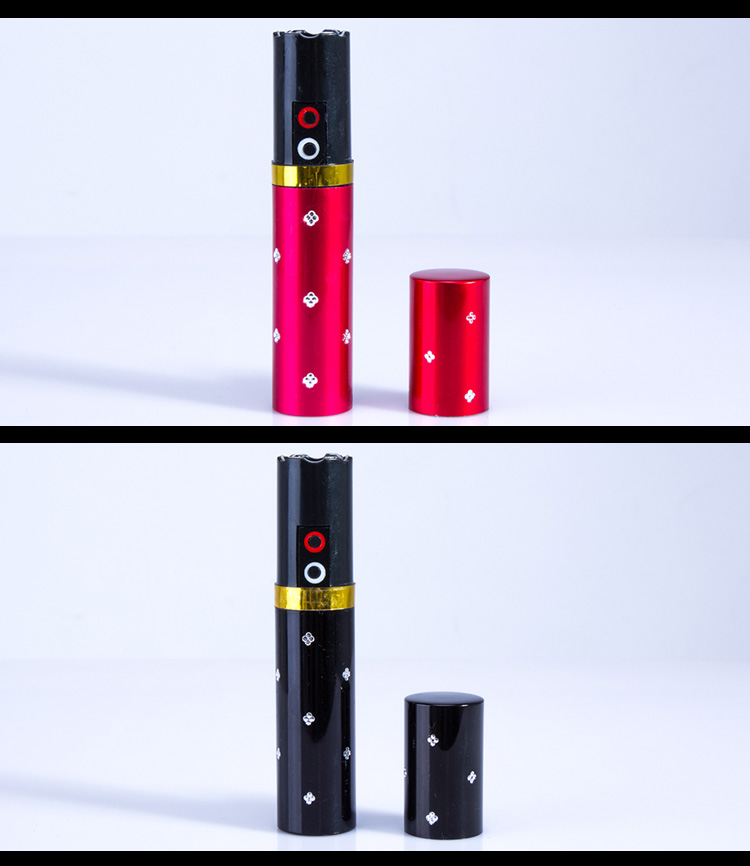 致观女子口红式电击棒电棍电击手电防狼电击防身电警棍户外装备强光手