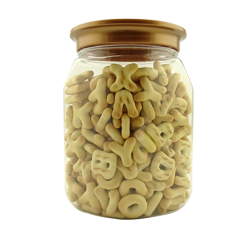 宝莎字母饼干200g菱形瓶装六一儿童饼干糕点点心休闲零食