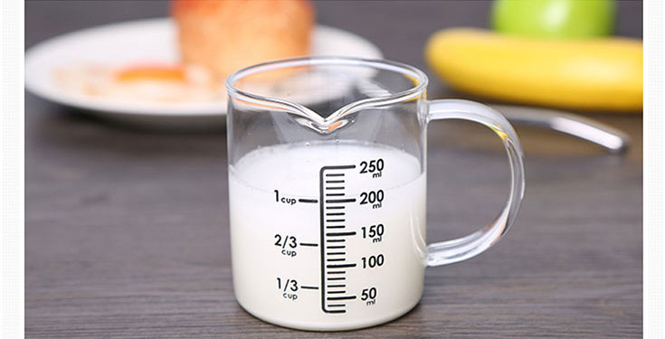 量杯带刻度的玻璃毫升杯小家用测量喝药杯有水杯婴儿简约家用厨房配件