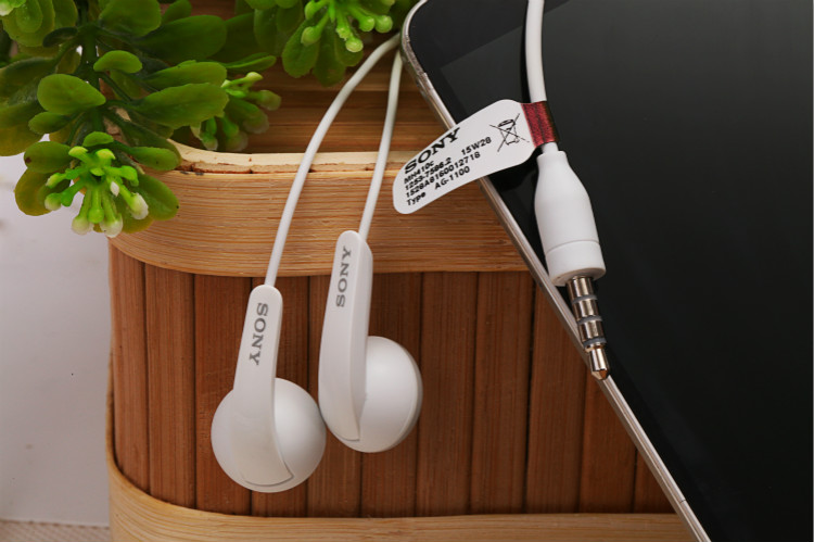 sony索尼mh410c原装带麦平头耳机重低音音乐通话耳塞手机电脑通用