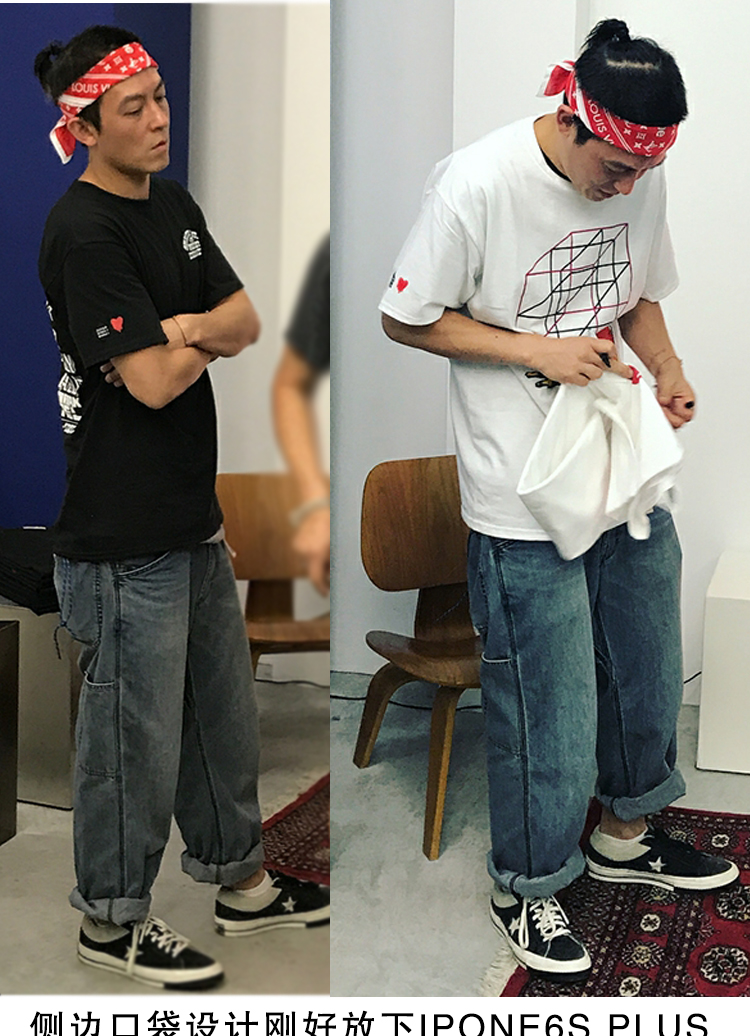 la maxpa男士牛仔裤 新款式自主自产陈冠希同款紫标牛仔裤潮牌男直筒