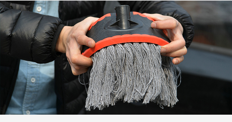 洗车刷子汽车用品长柄伸缩棉线软毛洗车工具洗车拖把擦车拖把蜡拖清洁