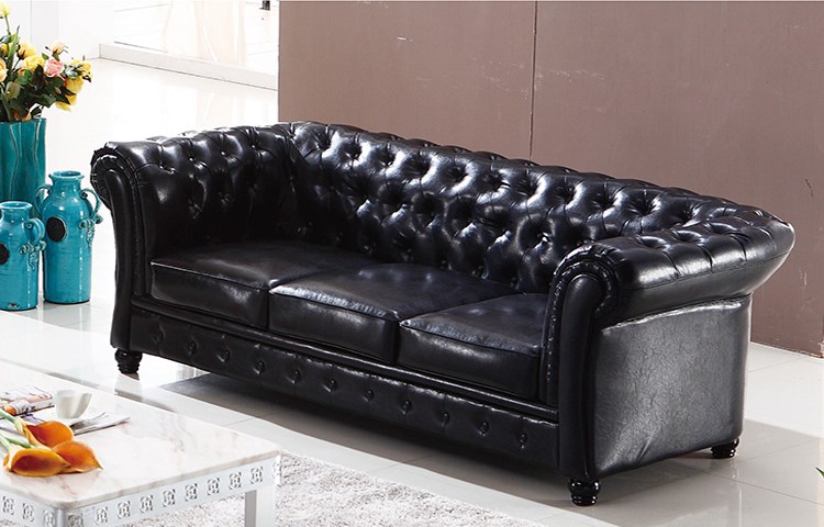 美式复古欧式皮艺单双三人位新古典环保皮pu皮沙发简约现代
