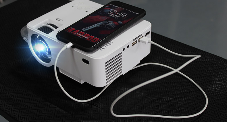手机投影仪家用wifi无线高清智能微型投影机便携式家庭影院t1 800x480