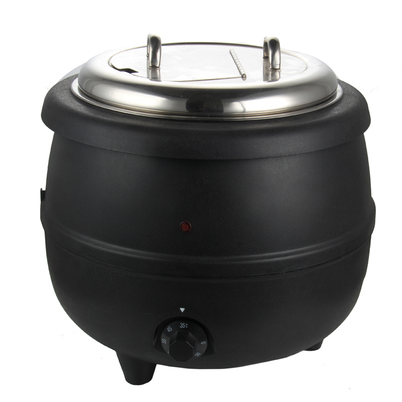 自营 13升大容量电热暖汤煲自助餐保温炉黑色暖汤炉不锈钢保温汤炉