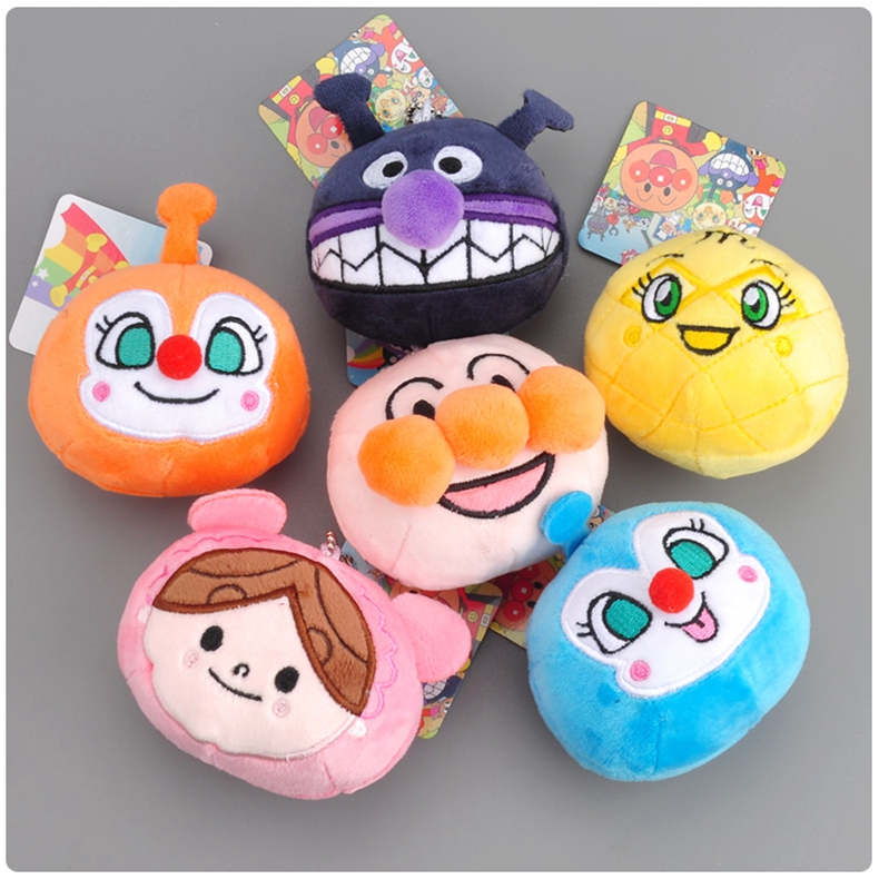 中天乐面包超人 细菌小子小挂件 毒菌妹妹毛绒公仔卡通团子挂饰【价格