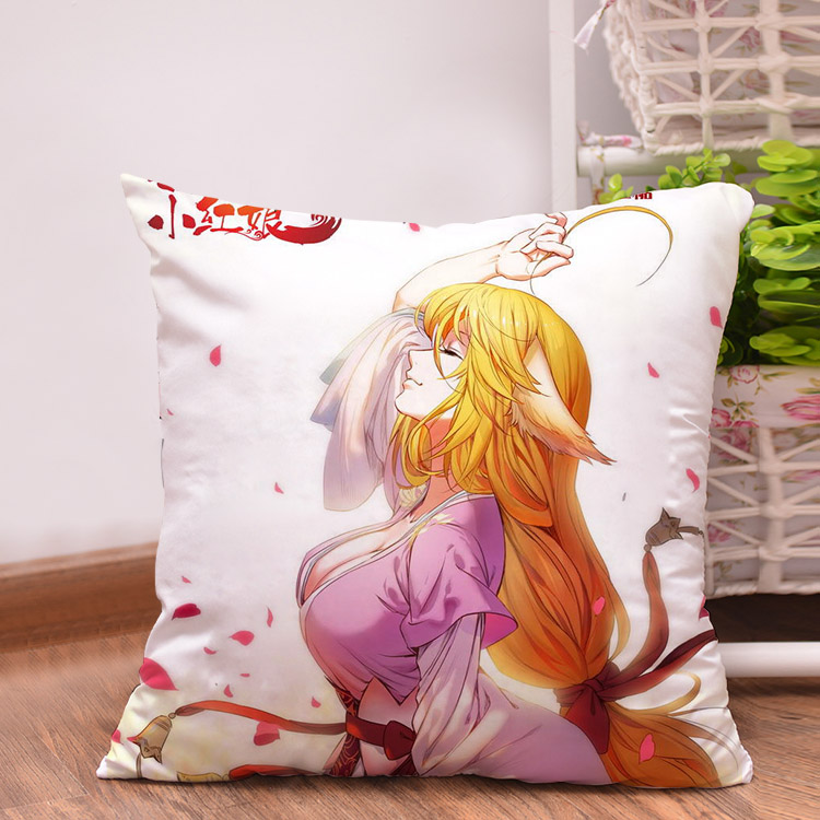 迈实亿枕头 狐妖小红娘涂山苏苏红抱枕动漫靠垫学生午睡枕头diy开学