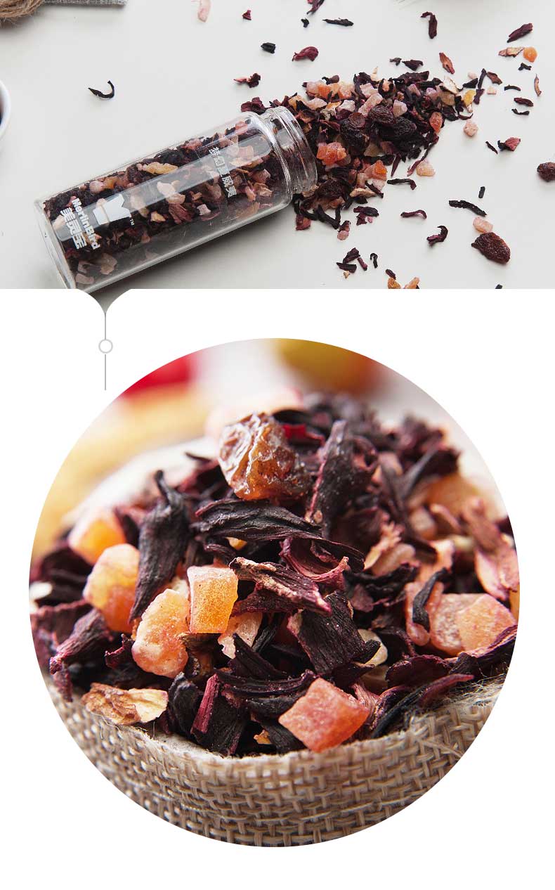 美灵宝梦幻夏威夷水果茶组合果粒茶果干茶花茶许愿瓶装60g