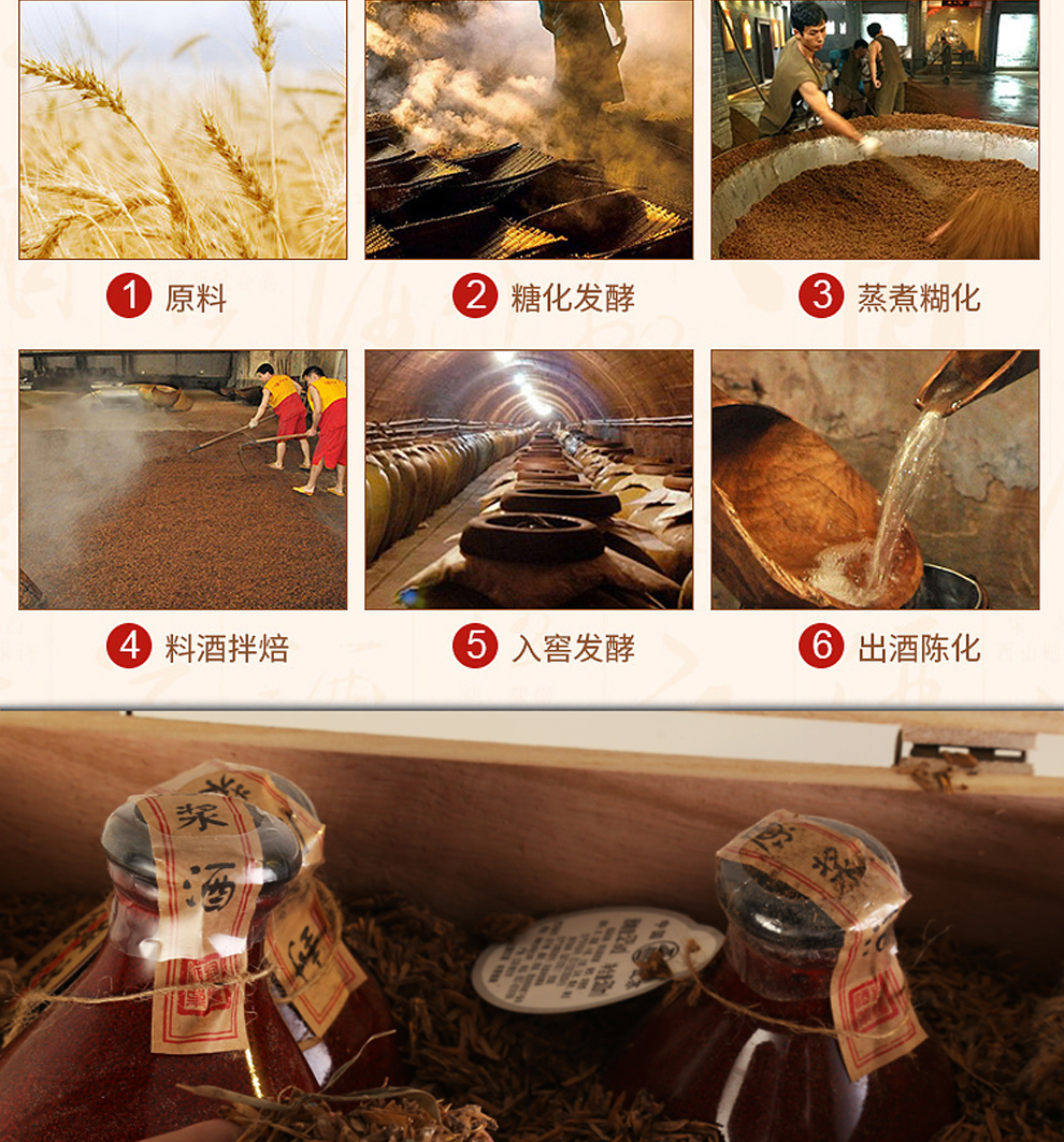 【酒厂自营】洋河镇白酒 高端精致木箱 封坛原浆 酒糟埋藏酒 粮食酒