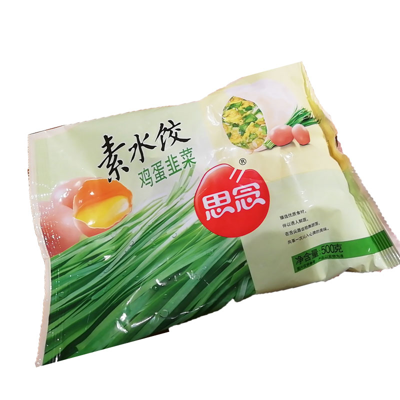 思念鸡蛋豆皮韭菜水饺500g