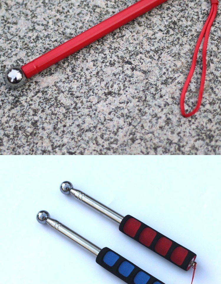 伸缩敲墙锤验房工具伸缩瓷砖检验锤不锈钢墙面敲空鼓验房棒检验锤