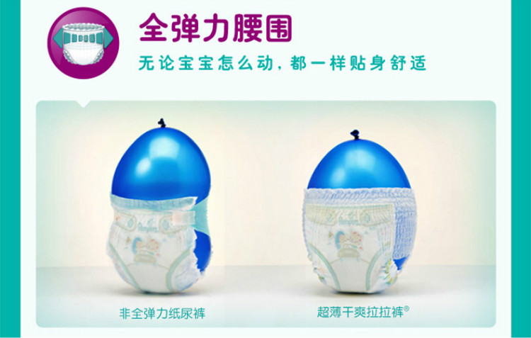 帮宝适（Pampers） 超薄干爽透气婴儿拉拉裤M 25片 （6-11kg）/纸尿裤正品 中号（国产）