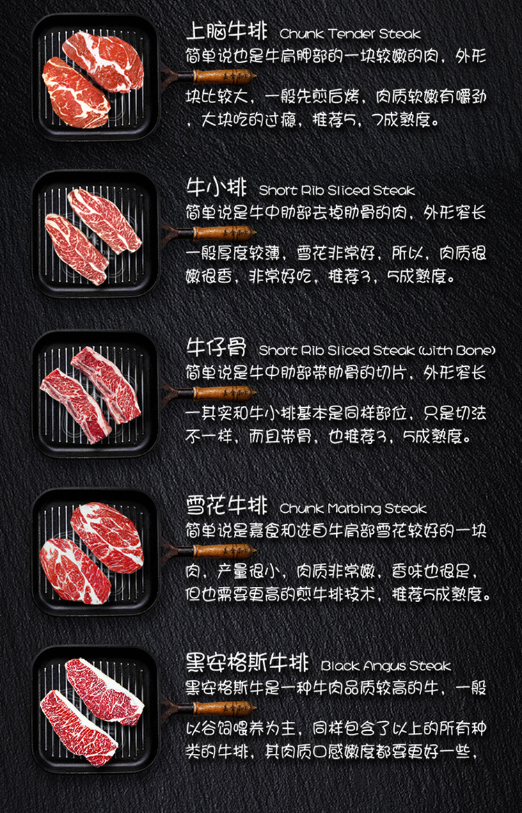 99元购嘉食和澳洲西冷牛排约130克块原切牛排1块装原味顺丰发货