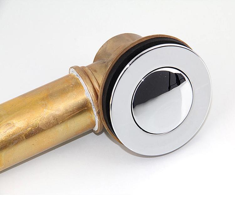 科勒浴缸排水管(铜硬管)抛光镀铬浴缸卫浴配件浴室去水器浴缸下水器铜