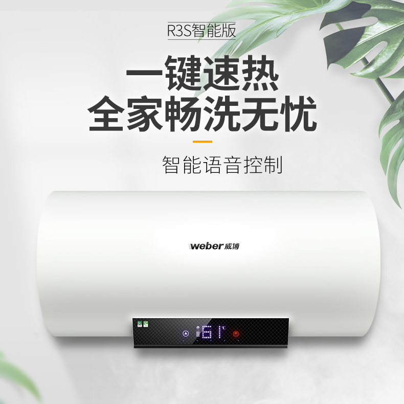 weber威博rzw50r3s电热水器家用小型储蓄水式卫生间淋50l升