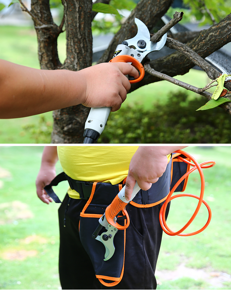 凯德龙电动果树剪刀电动修枝剪刀园林园艺剪电动高枝修枝剪树枝剪