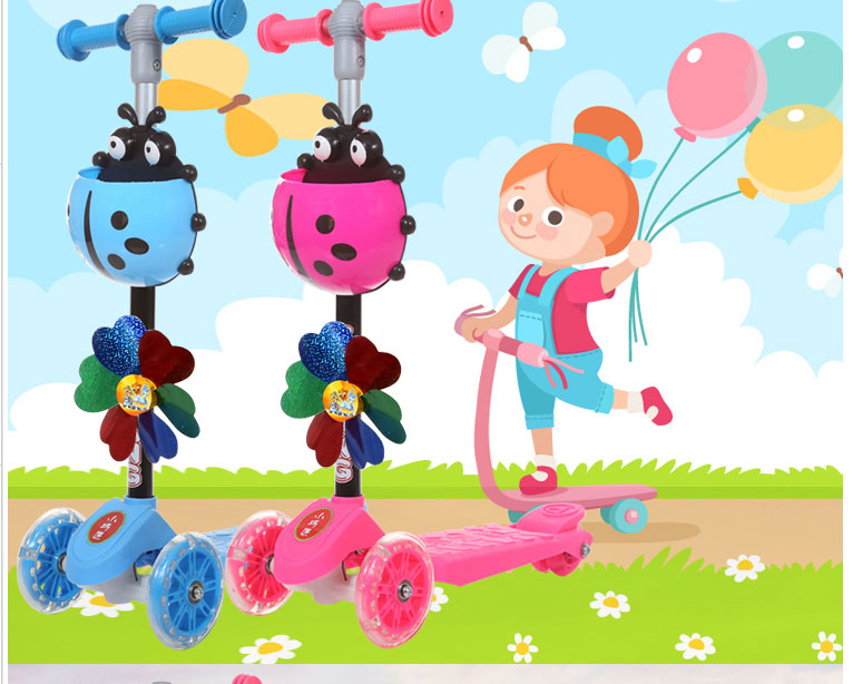 滑行车25910岁小孩宝宝童车自行车2017新品可爱卡通简约休闲玩具车子