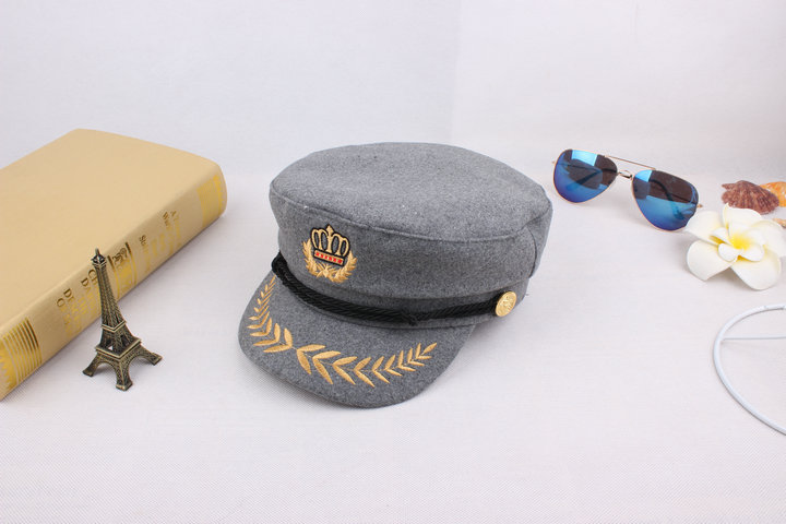 mtiny海军帽男女制服帽子水手帽平顶帽空军帽八一表演帽子船帽机长帽