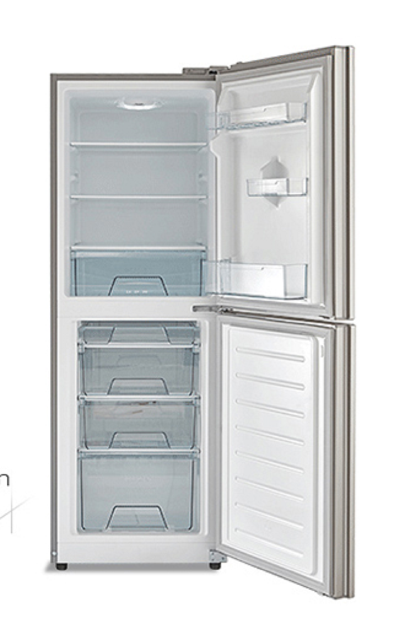 美的冰箱midea186升风冷无霜两门冰箱小型家用静音电冰箱爵士棕bcd186