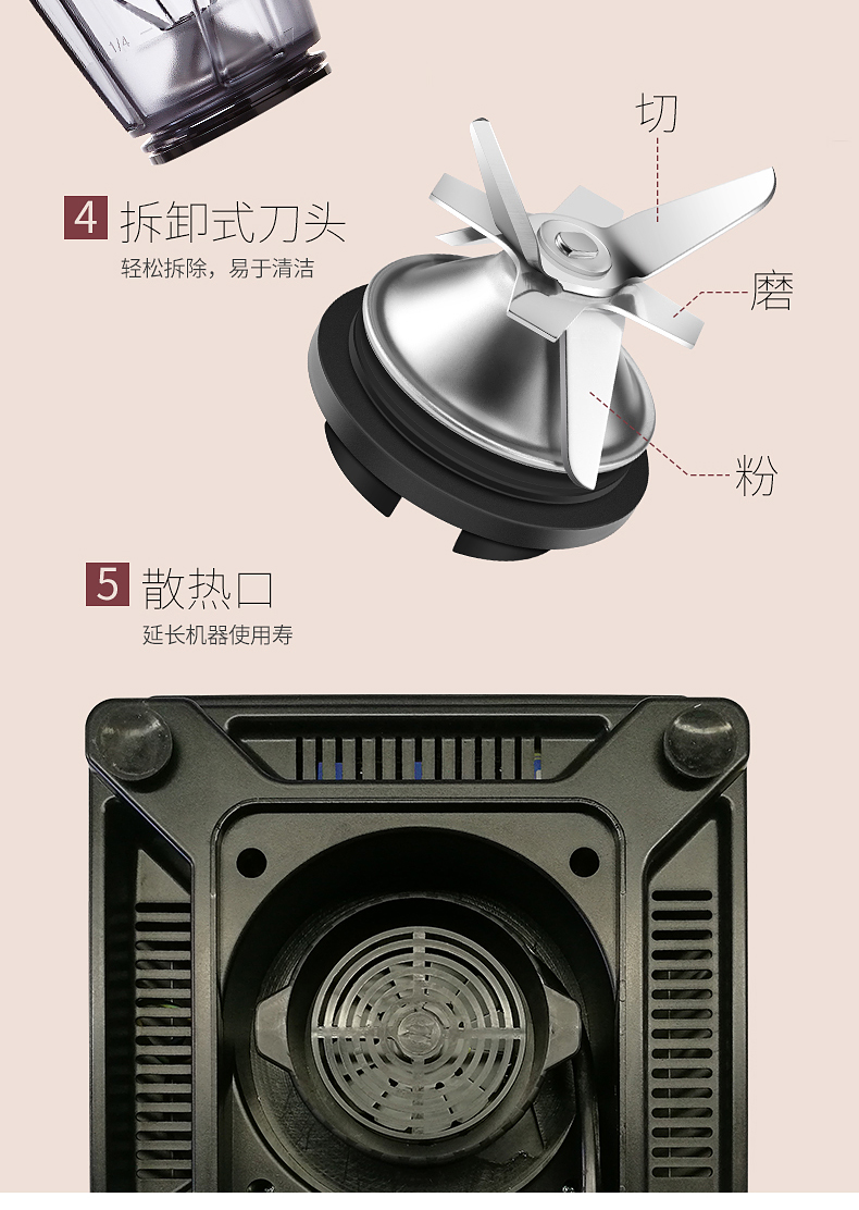 莱希芙/ L'EQUIP 破壁机 LB-32HP 原装进口破壁料理机 榨汁机 搅拌机