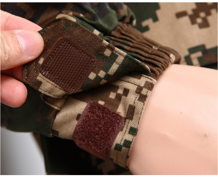 hoscene武警迷彩服军装套装16迷彩服冬套装07迷彩作训服男wj消防迷彩