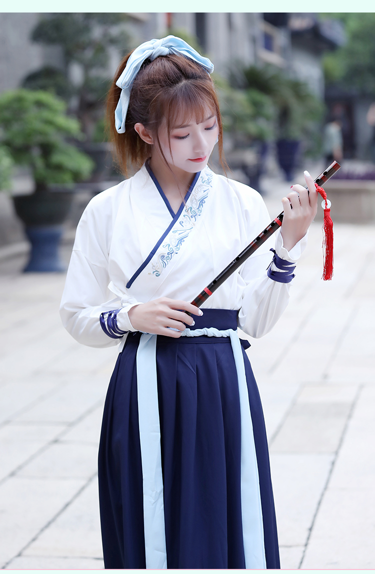 薇姬桑妮民国风改良汉服男女春秋装 古风汉元素复古学生校服班服情侣