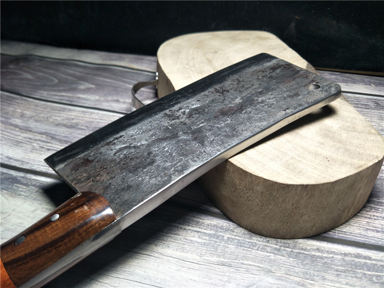 户撒菜刀手工锻打骨刀斩骨专用刀屠宰大骨刀加厚加重排骨刀