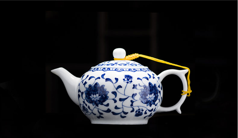 瓷物语cwy陶瓷茶壶单壶功夫茶壶景德镇青花瓷小茶壶自带过滤孔薄胎