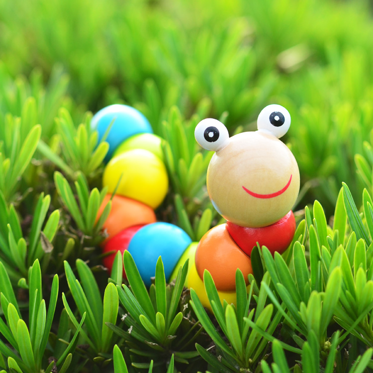 简乐百变扭扭虫6个月 婴儿儿童力玩具仿真木制儿童动