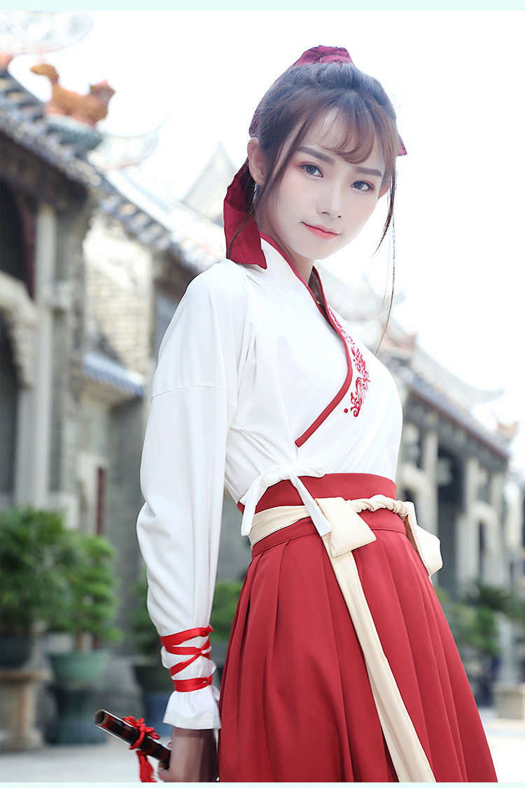 薇姬桑妮民国风改良汉服男女春秋装 古风汉元素复古学生校服班服情侣