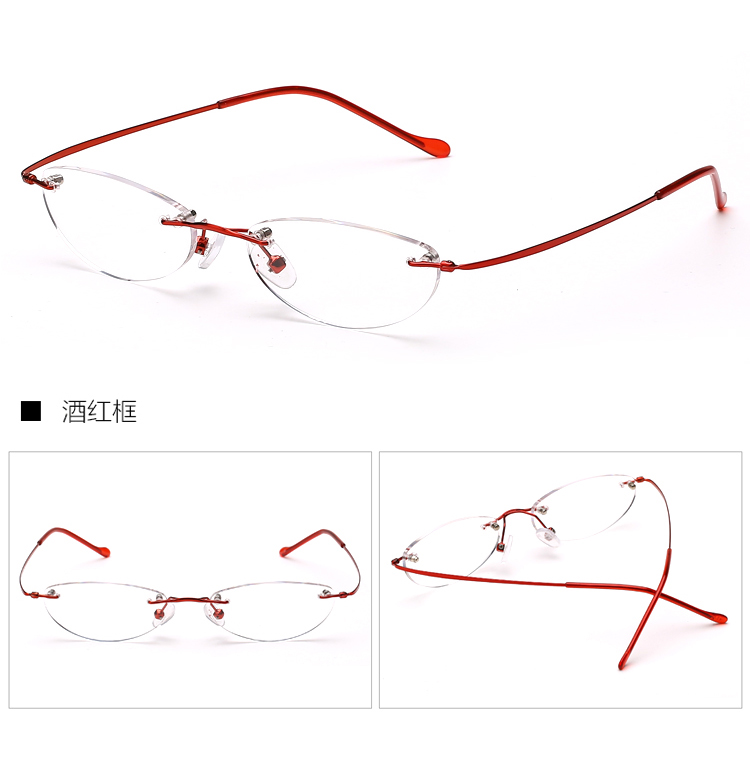 alsenor艾森诺老花镜日本进口镜片高清高弹耐磨男女老花眼镜无框77705