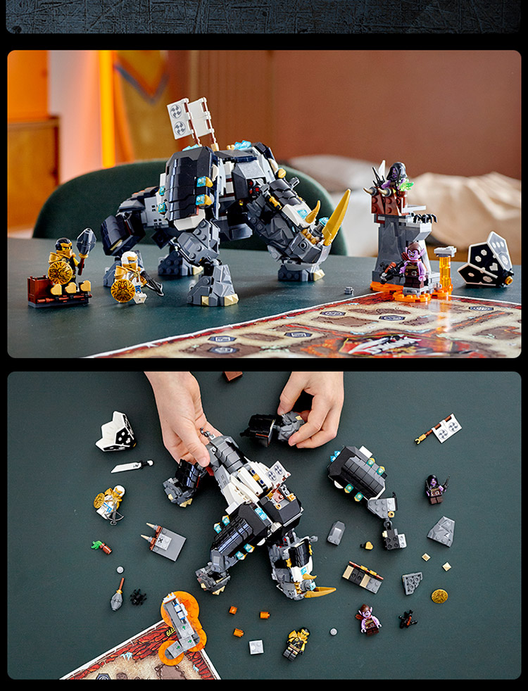 lego乐高幻影忍者系列赞的米诺巨兽71719男孩女孩8岁生日礼物玩具积木