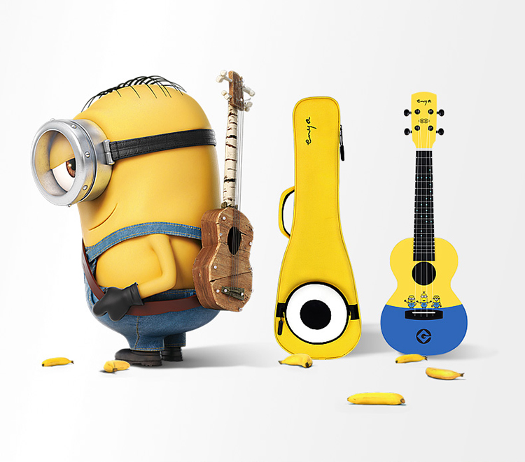 enyamu1恩雅智能尤克里里23英寸神偷奶爸小黄人尤克里里初学者小吉他