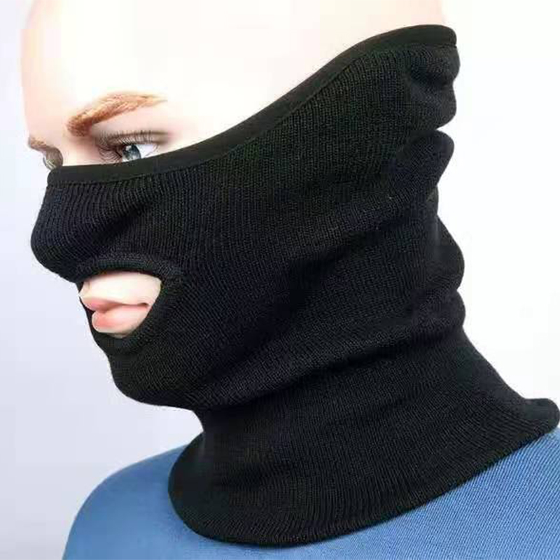 防寒面罩纯羊毛纺织部队冬季训练冬季骑行户外探险必备防寒装备