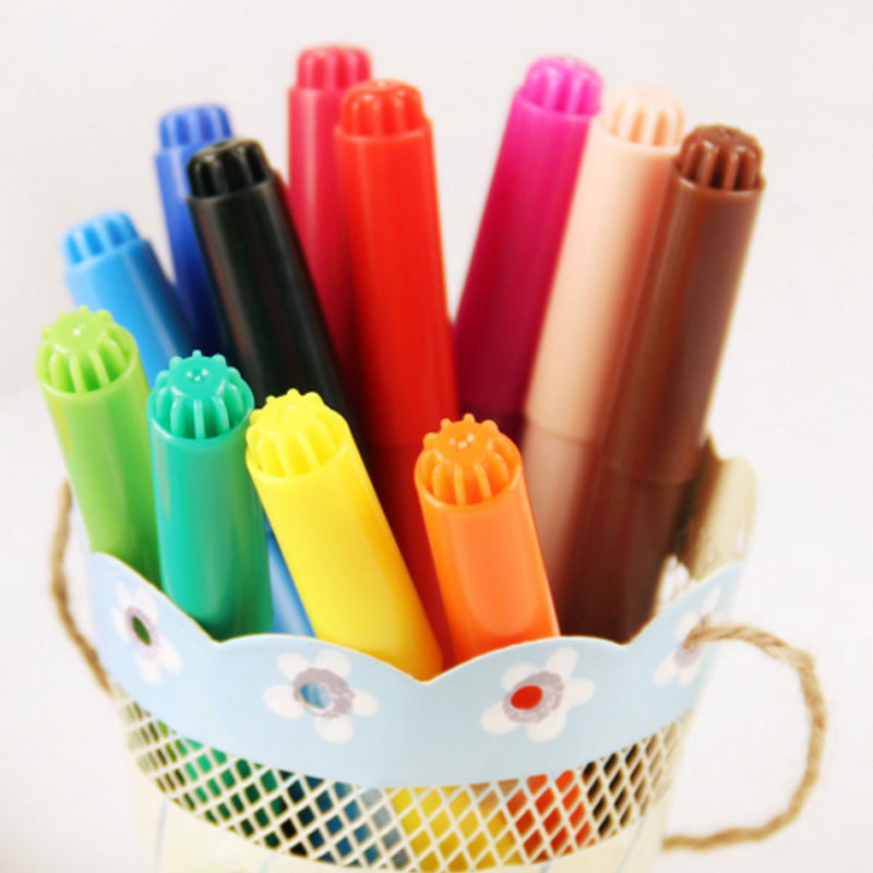 【12色喷喷笔 女孩】喷喷笔儿童水彩笔可水洗填色绘画用品美术画画