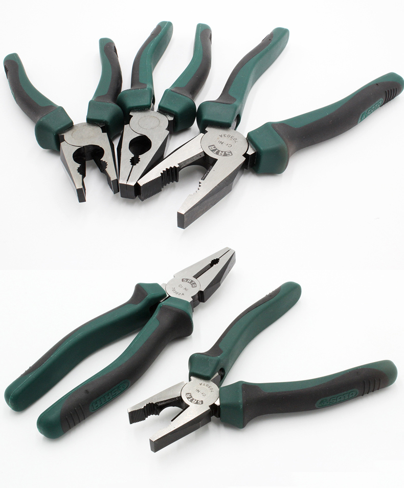 世达sata8英寸钢丝钳虎口钳子克丝断线钳省力200mm70303a