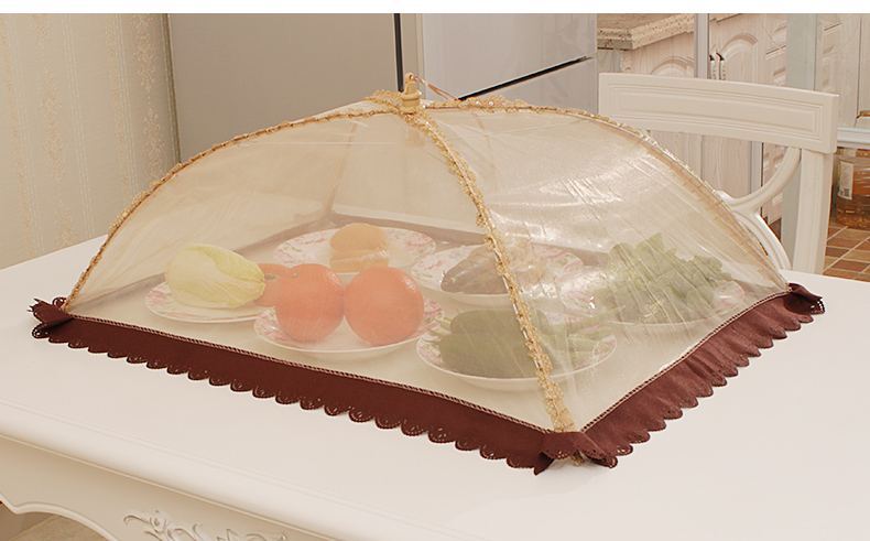 古达菜罩折叠盖菜罩饭菜罩食物罩餐桌罩罩子苍蝇罩圆形纱罩剩菜食品罩