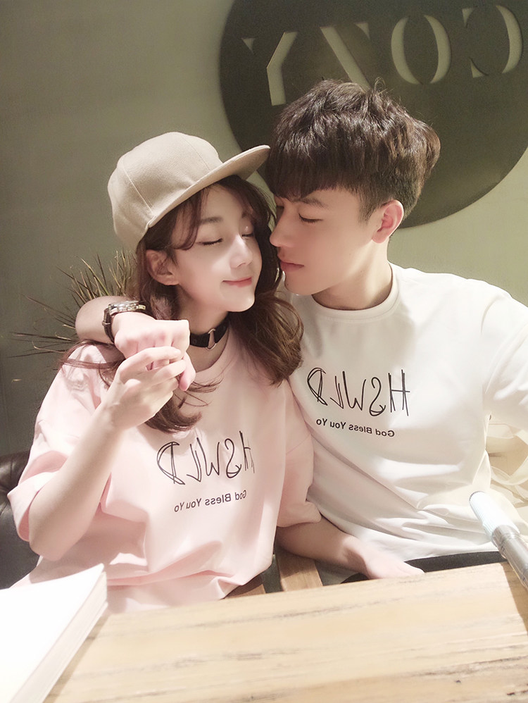 mtiny情侣装夏装新款潮韩版宽松短袖t恤男女学生夏季半袖上衣显瘦