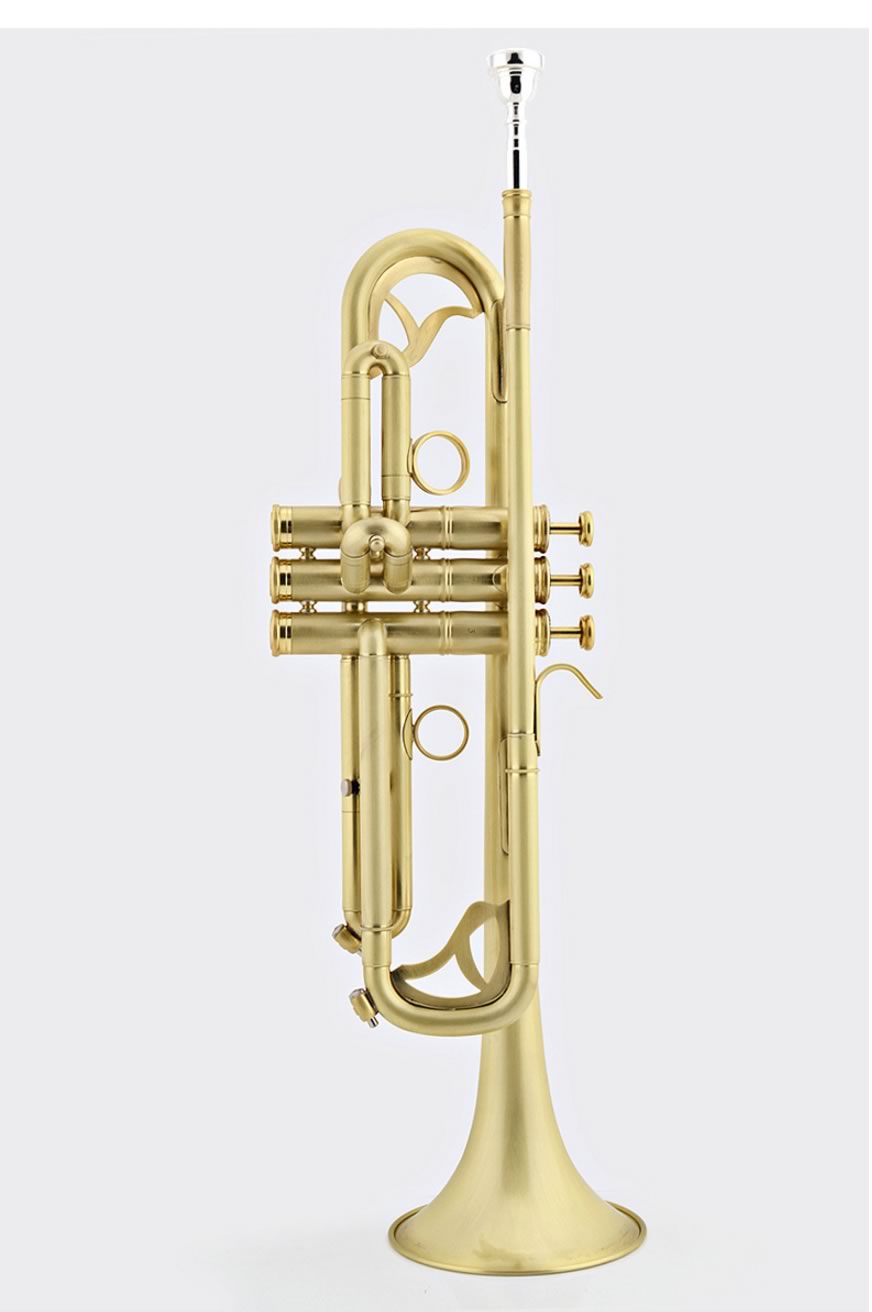 津宝小号乐器拉丝哑光新款专业演奏级小号挑战者小号jbtr450