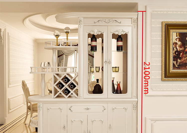 晓梦雅(xiaomengya)鞋柜620# 欧式玄关柜餐厅客厅隔断柜双面酒柜进间