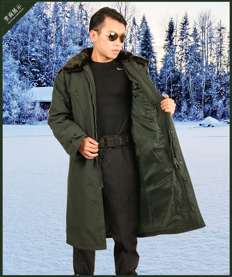 07式冬装加厚荒漠军大衣羽绒服棉衣温区棉袄防寒服07陆士兵温区棉大衣