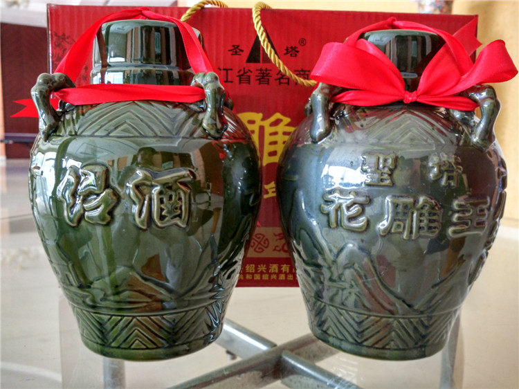 圣塔黄酒/米酒 绍兴特产黄酒 圣塔花雕王十八年陈 18年花雕酒 1.