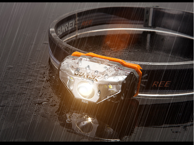 山力士户外钓鱼夜钓头灯强光超亮头戴式手电筒led黄光超轻防水都市